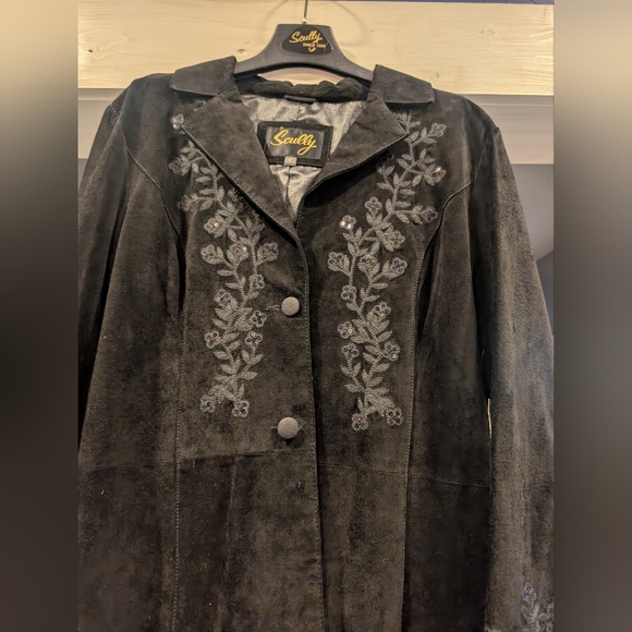 NWT Embroidered Suede Scully Jacket - Picture 2 of 7